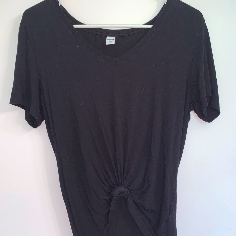 Black cropped Shirt